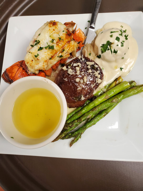 Filet with lobster tail special
